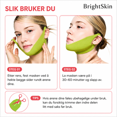 Brightskin V-Lift™ – kølende ansigtsbånd til en mere defineret kæbelinje, 4-pak